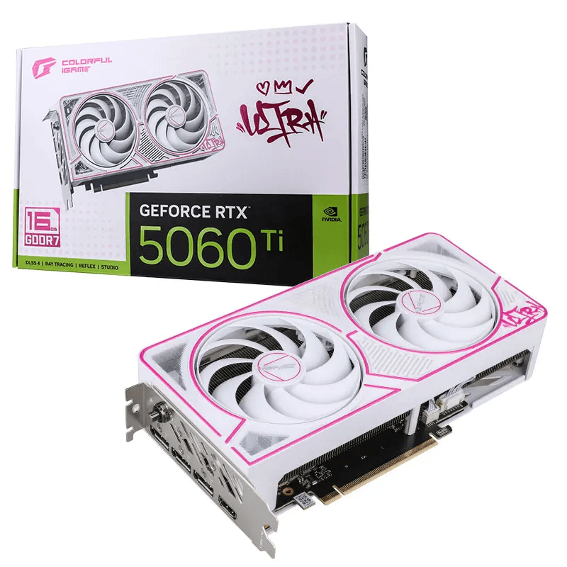 Card màn hình Colorful iGame GeForce RTX 5060 Ti Ultra W DUO OC 16GB-V ( white )