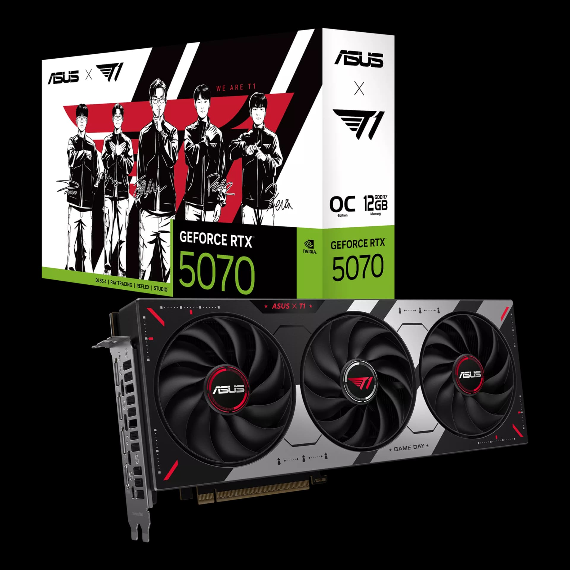Card màn hình ASUS T1 GeForce RTX™ 5070 12GB GDDR7 OC Edition