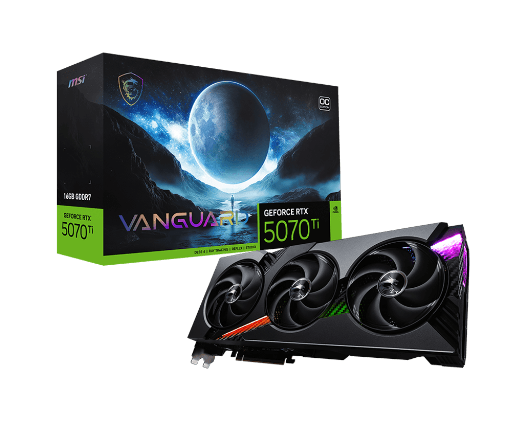 Card màn hình MSI GeForce RTX™ 5070 Ti 16G VANGUARD OC