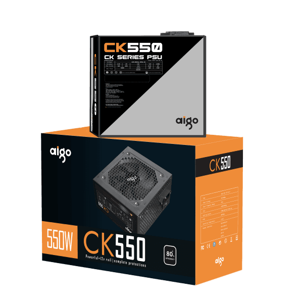 Nguồn máy tính AIGO CK550 - 550W (Màu Đen)