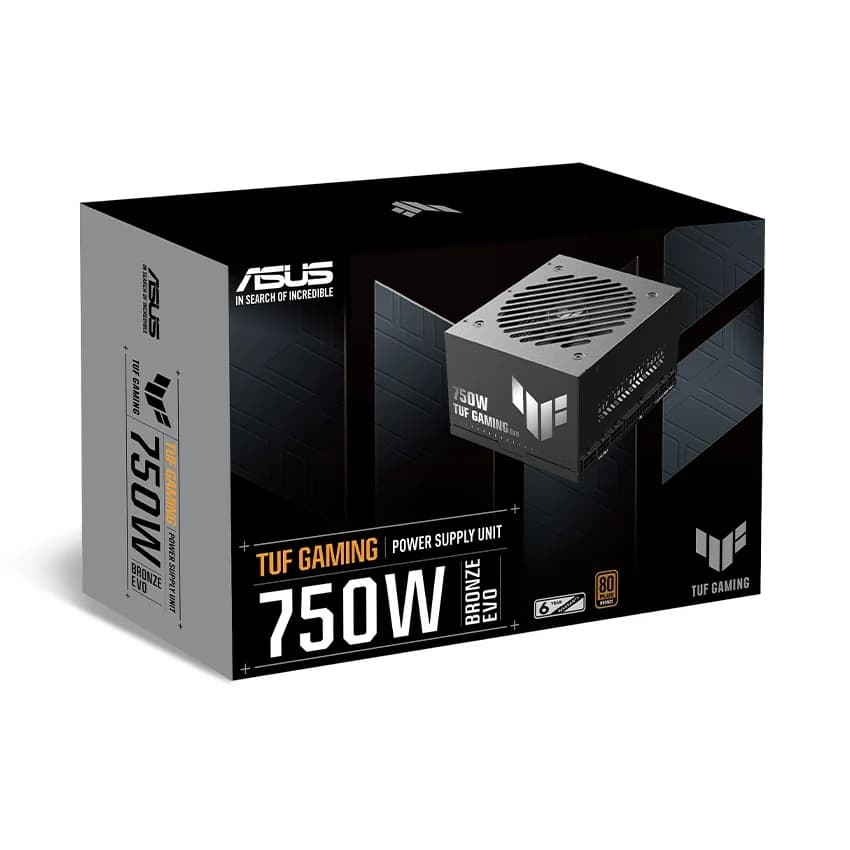 Nguồn máy tính Asus TUF Gaming 750W Bronze EVO (TUF-GAMING-750B-EVO)
