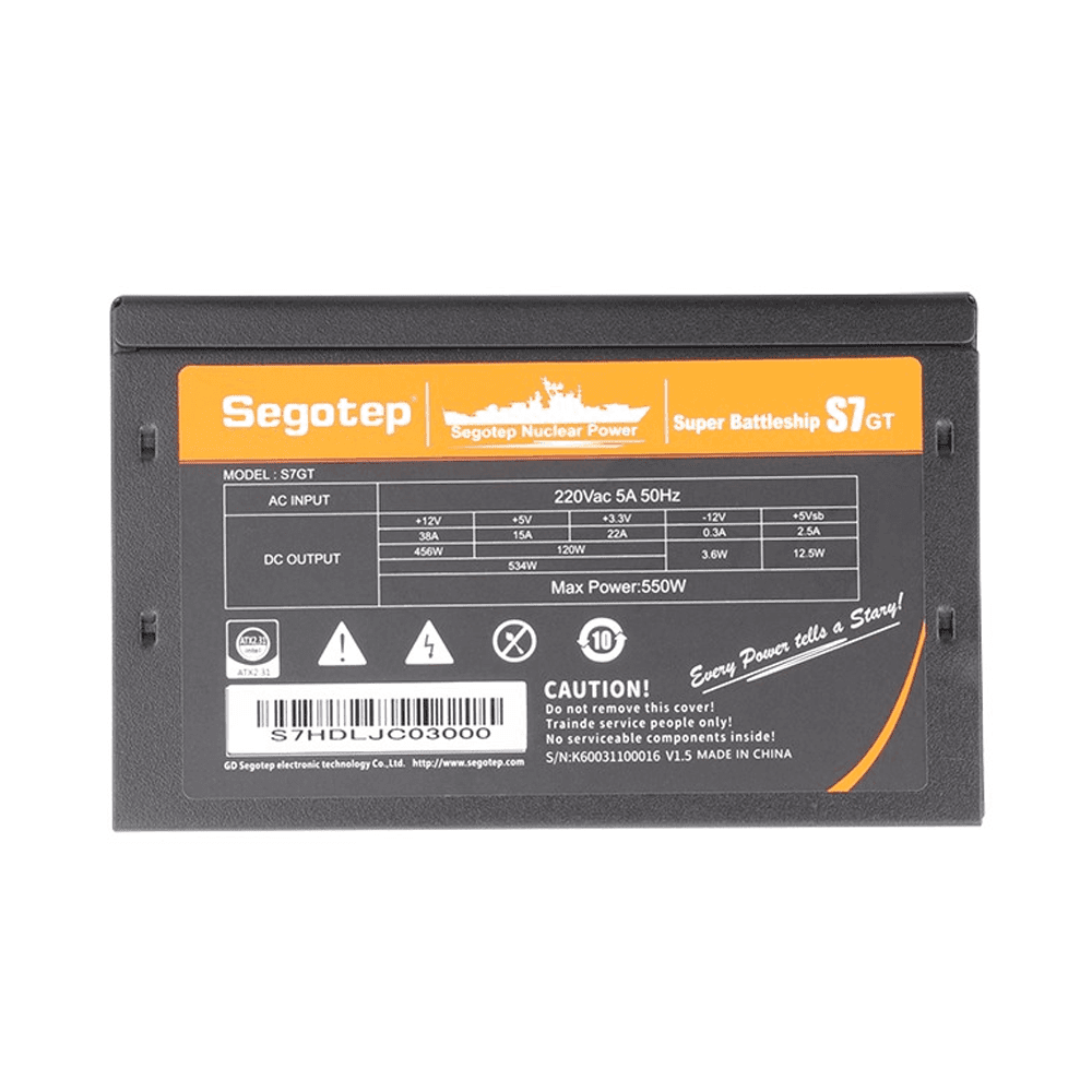 Nguồn Máy Tính Segotep 550W Super Battleship (S7GT-550W)