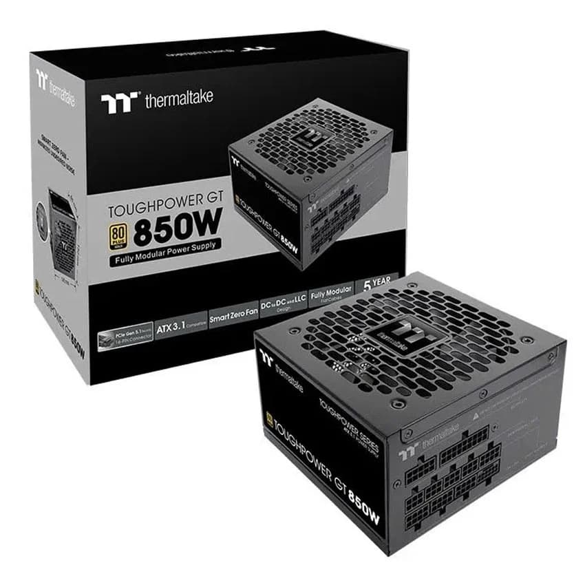 Nguồn Thermaltake TOUGHPOWER GT 850W (80plus Gold/ATX3.1/PCIE 5.1 / Full Modular)