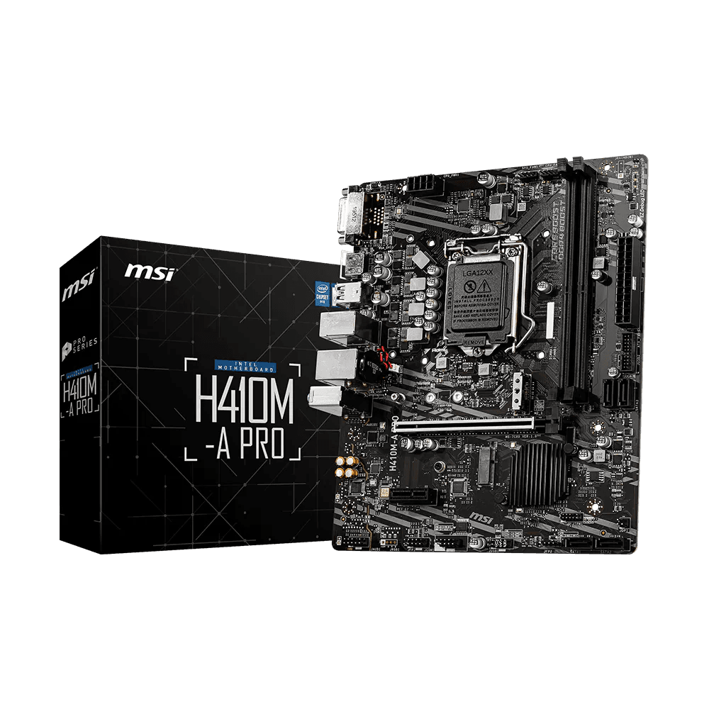 Mainboard MSI H410M-A PRO D4 | Intel H410, LGA1200, mATX, 2 khe DDR4