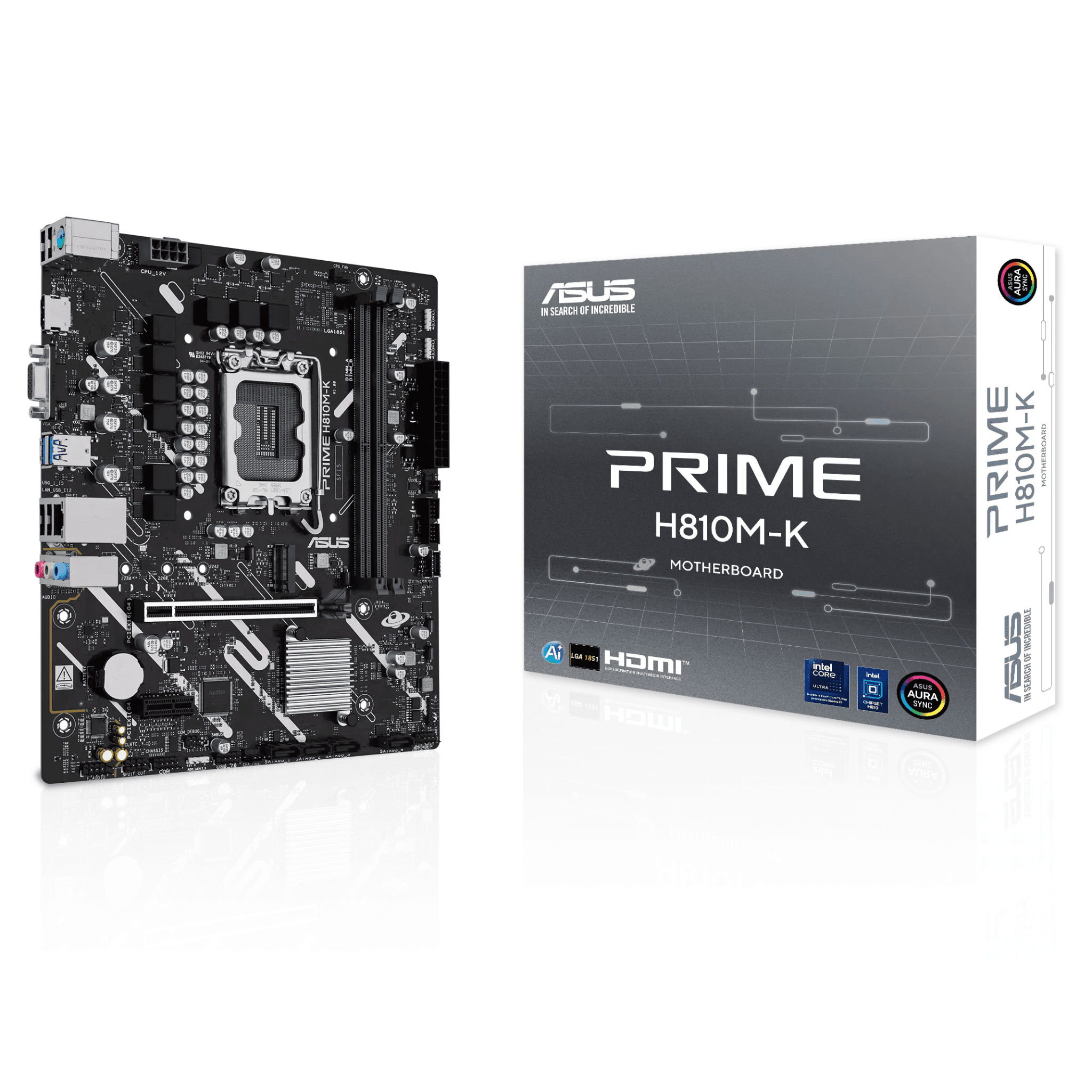 Mainboard ASUS PRIME H810M-K DDR5 | LGA1851, H810, 2 khe DDR5, micro-ATX
