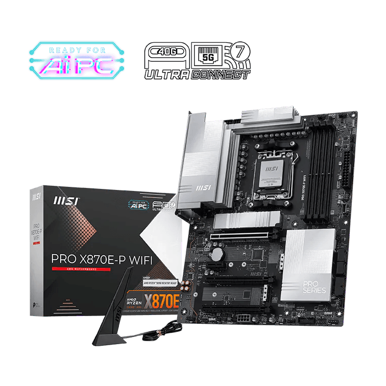 Mainboard (AMD) MSI PRO X870E-P WF | AMD X870E, AM5, ATX, 4 khe DDR5, Wi-Fi 7