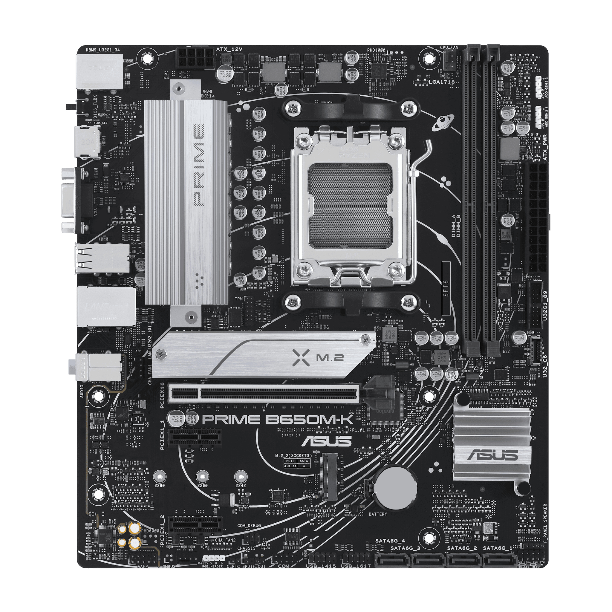 Mainboard ASUS Prime B650M-K DDR5 | AM5, ATX, 2 khe RAM