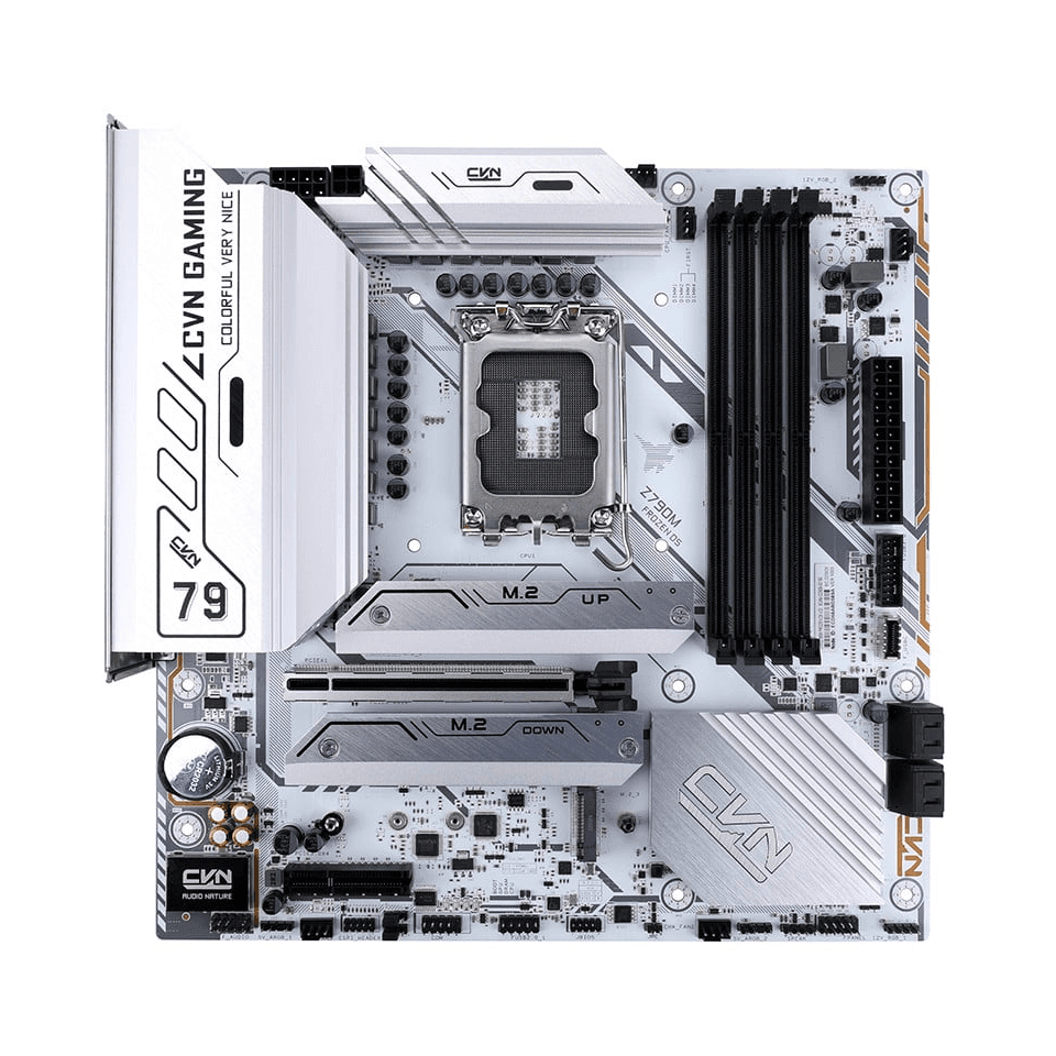 Mainboard Colorful CVN Z790M FROZEN V20 DDR4 | Intel Z790, LGA 1700, 4 khe DDR4, WiFi 6, Micro ATX