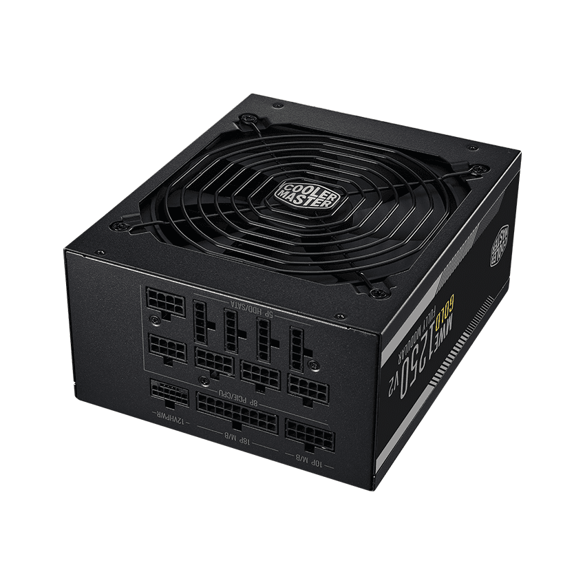 Nguồn Cooler Master MWE GOLD 1250 - V2 1250W ATX3.0  (PCIE 5.0/ 80 Plus Gold/Màu Đen/Full Modular)