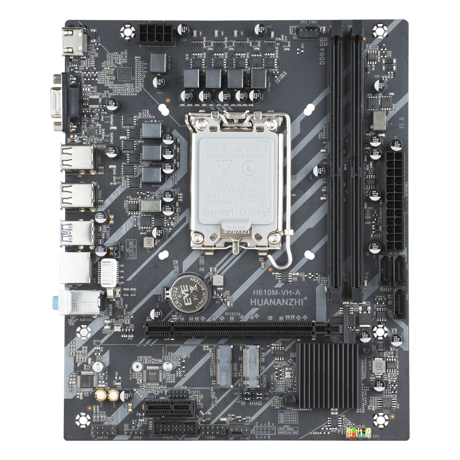 Mainboard Huananzhi H610M-VH-A - Đen