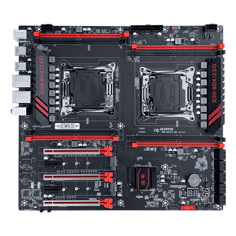 Mainboard JGINYUE Dual Xeon LGA2011-3 X99 8D4 The Server