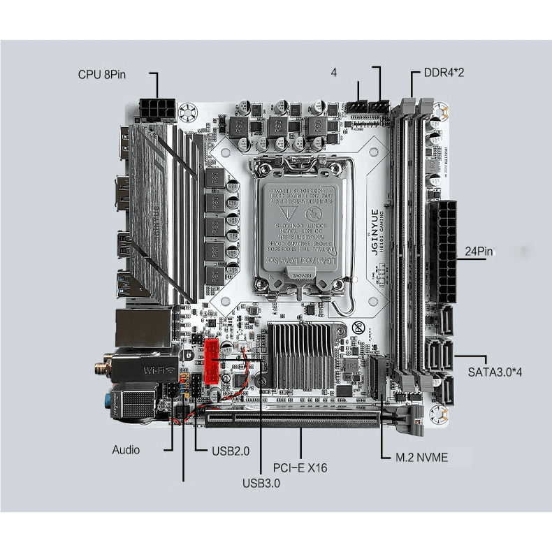 Mainboard ITX JGINYUE H610i