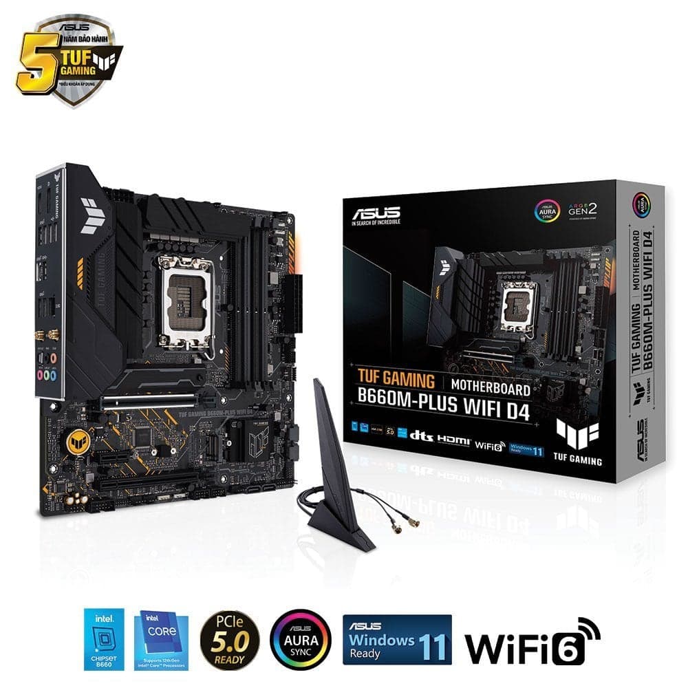 MAINBOARD ASUS TUF GAMING B660M PLUS WIFI DDR4
