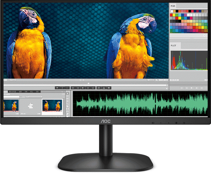 Màn hình AOC 24B2XHM/74 (23.8inch/FHD/VA/75Hz/6ms/250nits/HDMI+VGA)