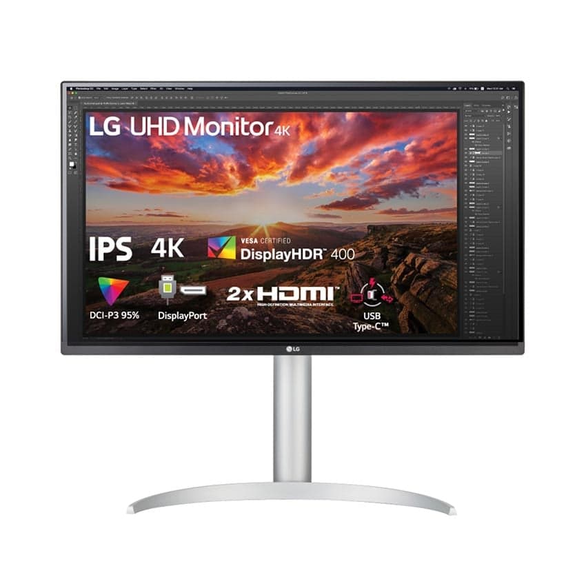 Màn hình LG 27UP850-W ( 27inch/4K/IPS/60Hz/5ms/400nits/ HDMI+DP+USBC+ Audio/FreeSync)