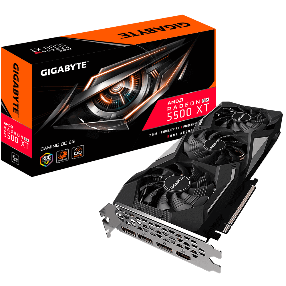 Gigabyte Radeon  RX 5500 XT GAMING OC 8G
