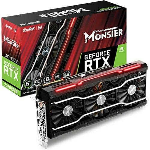 VGA GeForce RTX 2080 8GB HV BLACK MONSTER OC USB Type C Like New [BẢO HÀNH 1 NĂM] - Card Đồ Họa Gaming Hiệu Năng Mạnh Mẽ 2026 Chính Hãng
