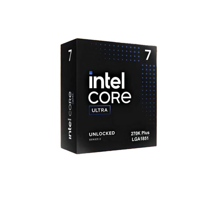 CPU Intel Core Ultra 7 270K Plus [CHÍNH HÃNG] – 24 Nhân 16 Luồng, Upto 5.3 GHz, 40MB Cache, Socket Intel LGA 1851/ARROW LAKE