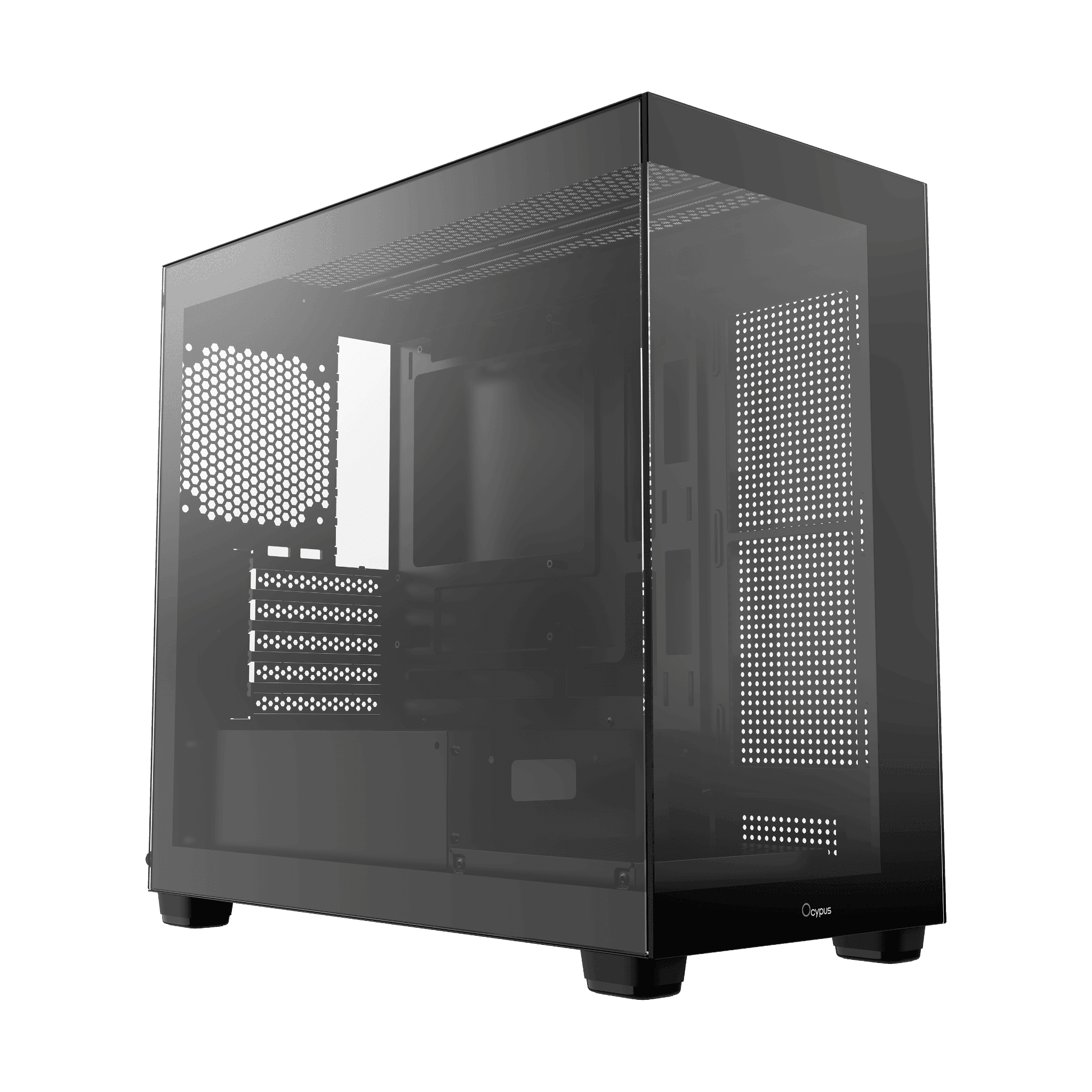 Vỏ Case OCYPUS Gamma C52 Black [CHÍNH HÃNG] - Mini Tower Kính Cường Lực, Hỗ Trợ VGA 425mm