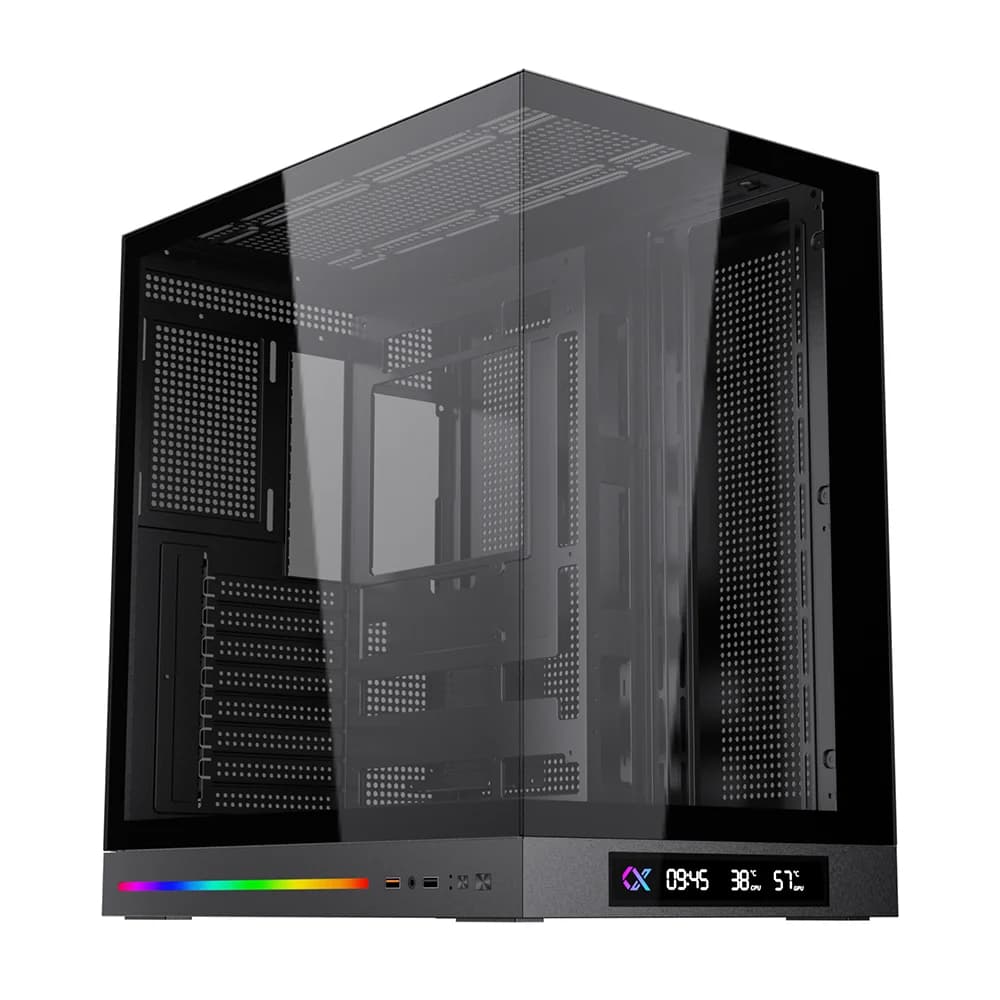 Thùng máy Xigmatek Cloud Digital (EN90748) Đen [CHÍNH HÃNG] - Case ATX hỗ trợ E-ATX, GPU 400mm, Radiator 360mm