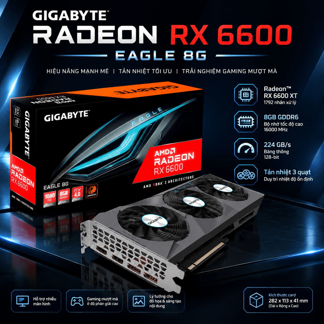 GIGABYTE Radeon RX 6600 EAGLE 8G