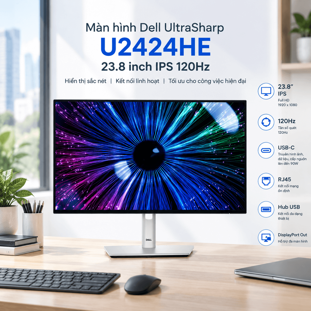 Màn hình Dell UltraSharp 24 Inch IPS 120Hz U2424HE