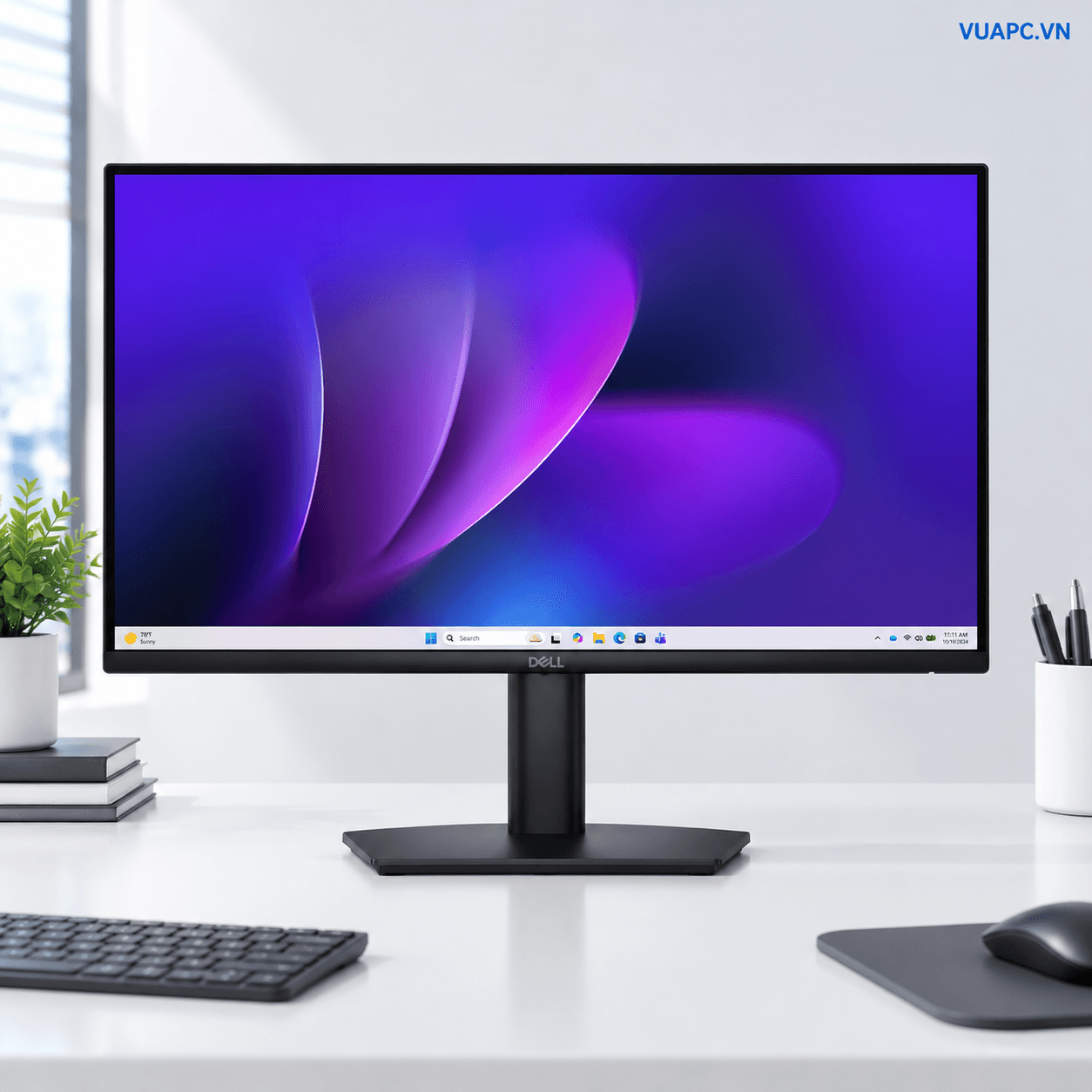 Màn hình Văn phòng Dell Pro E2226H | 21.5 inch, Full HD, IPS, 100Hz, HDMI, DisplayPort, VGA, Đen