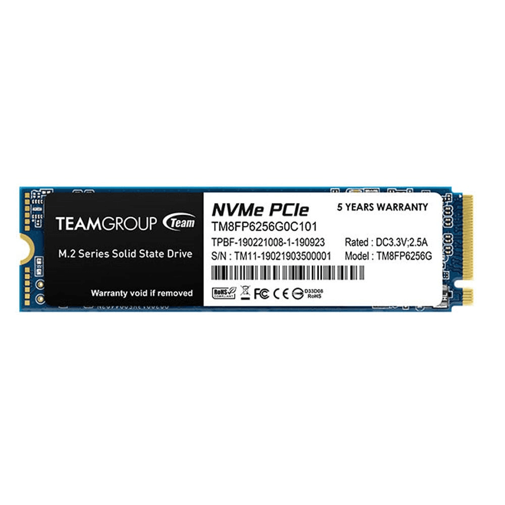 Ổ cứng SSD TeamGroup MP33 256GB | PCIe Gen3 x4 NVMe, M.2 2280 (TM8FP6256G0C101)