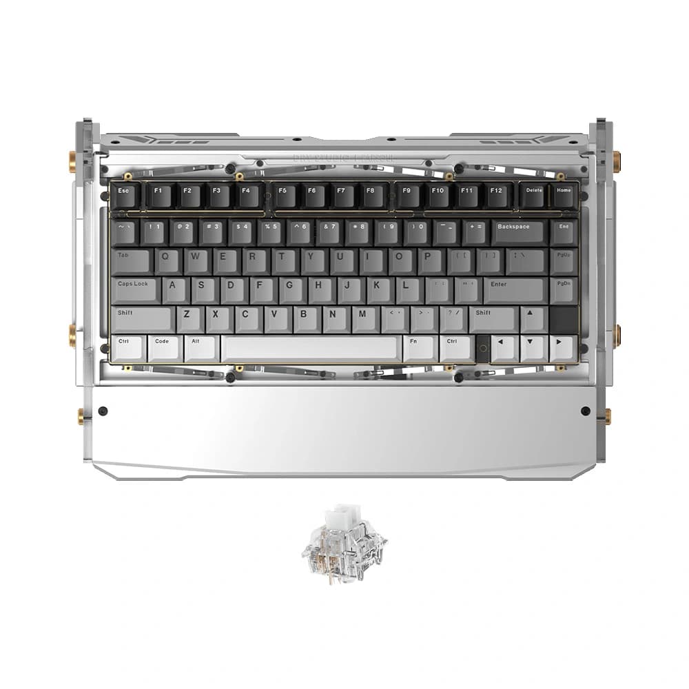 Bàn phím cơ không dây Dry Studio Black Diamond 75 Mithril Standard RGB Hotswap