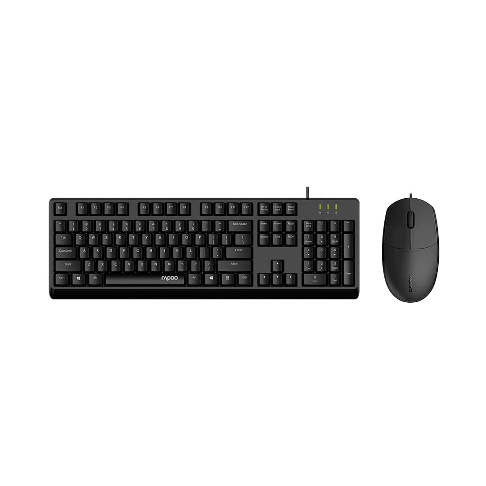 Combo Bàn Phím và Chuột Rapoo X125SE Black