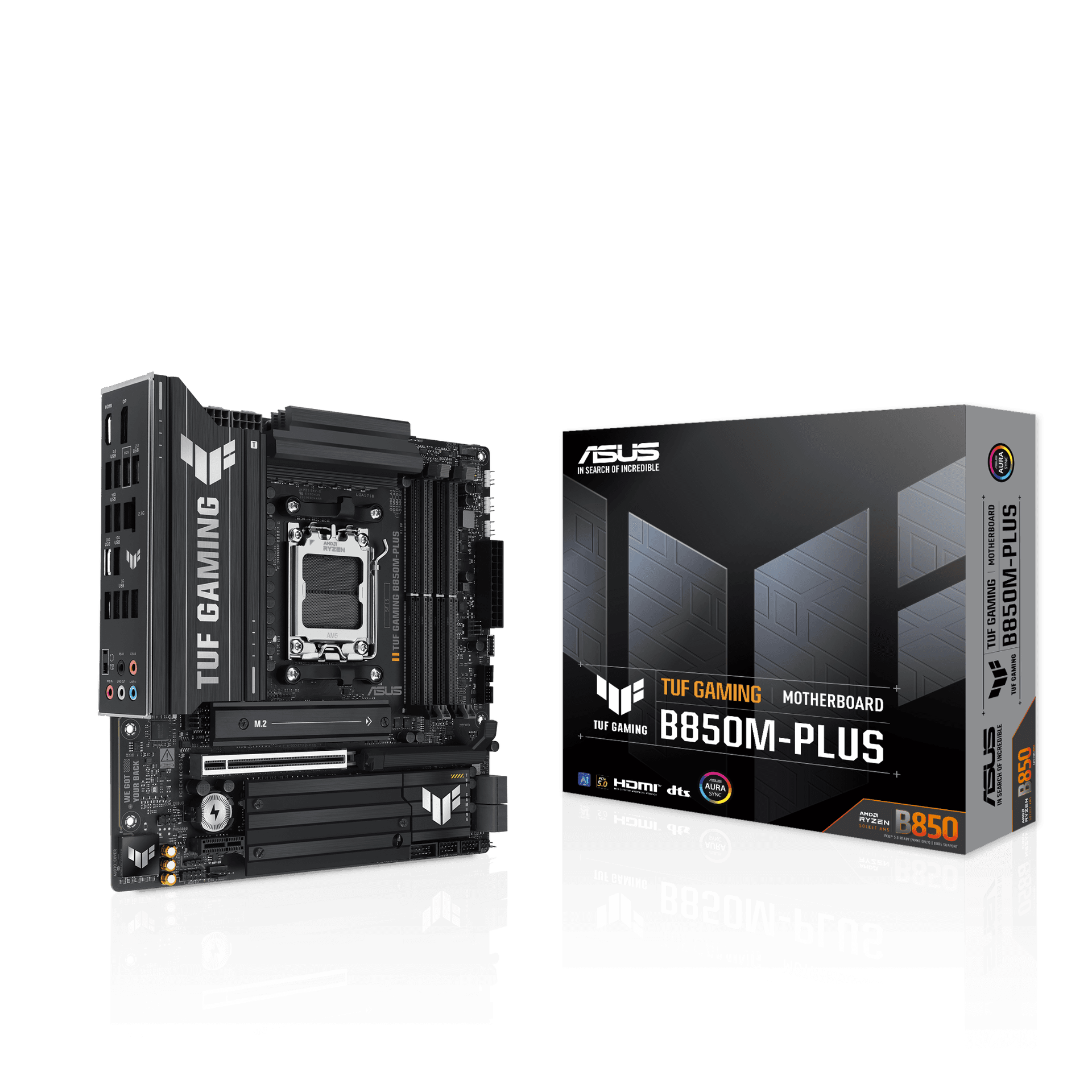 Mainboard ASUS TUF Gaming B850M-PLUS DDR5 | AM5, mATX, 4 khe RAM