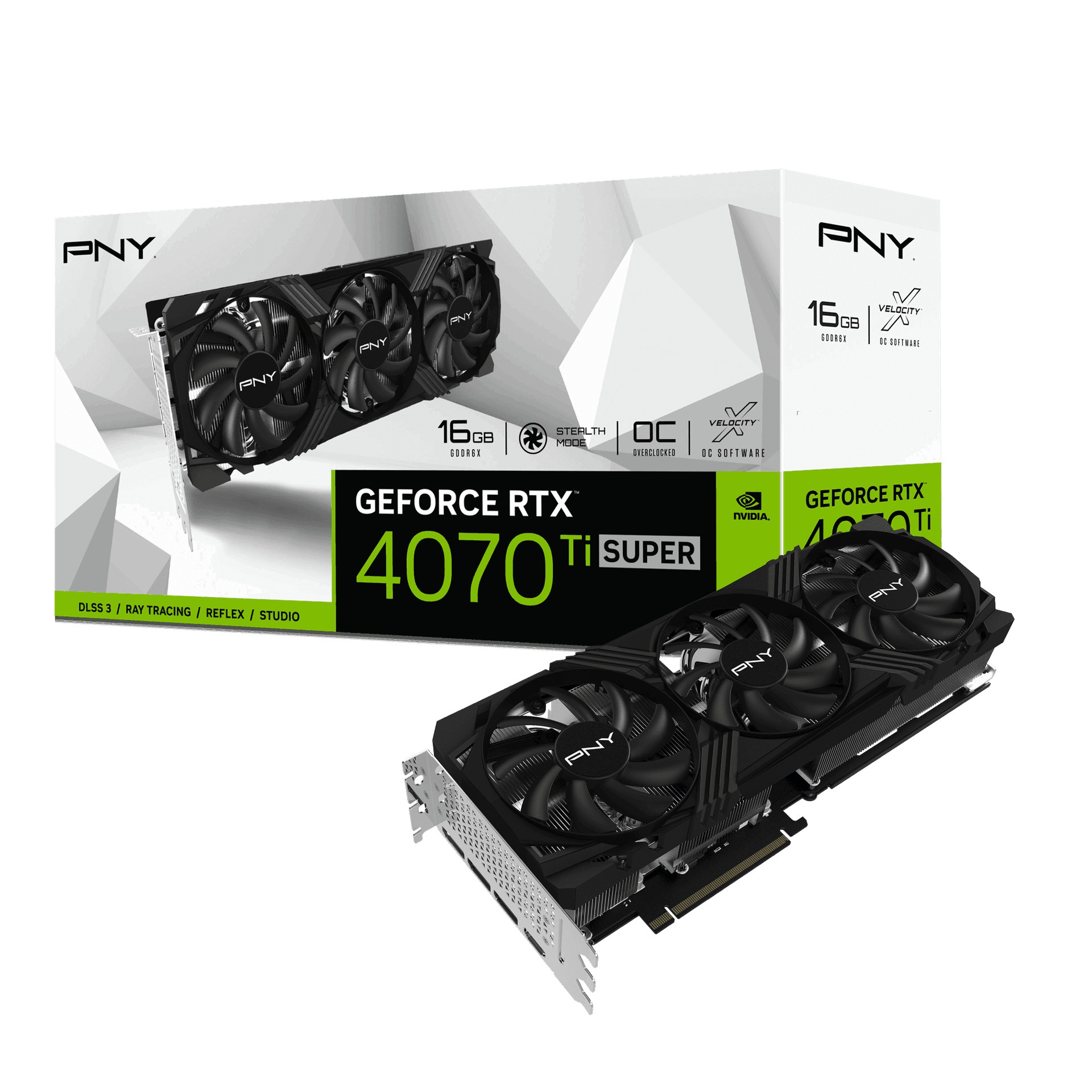 Card màn hình VGA PNY GeForce RTX 4070 Ti Super 16GB Verto OC