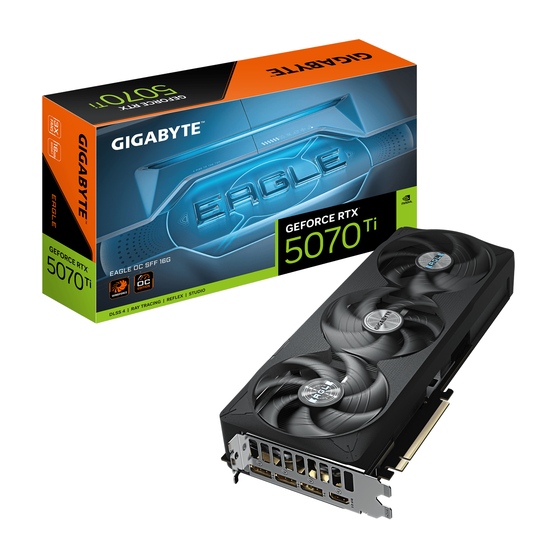 Card màn hình Gigabyte GeForce RTX™ 5070 Ti EAGLE OC SFF 16G