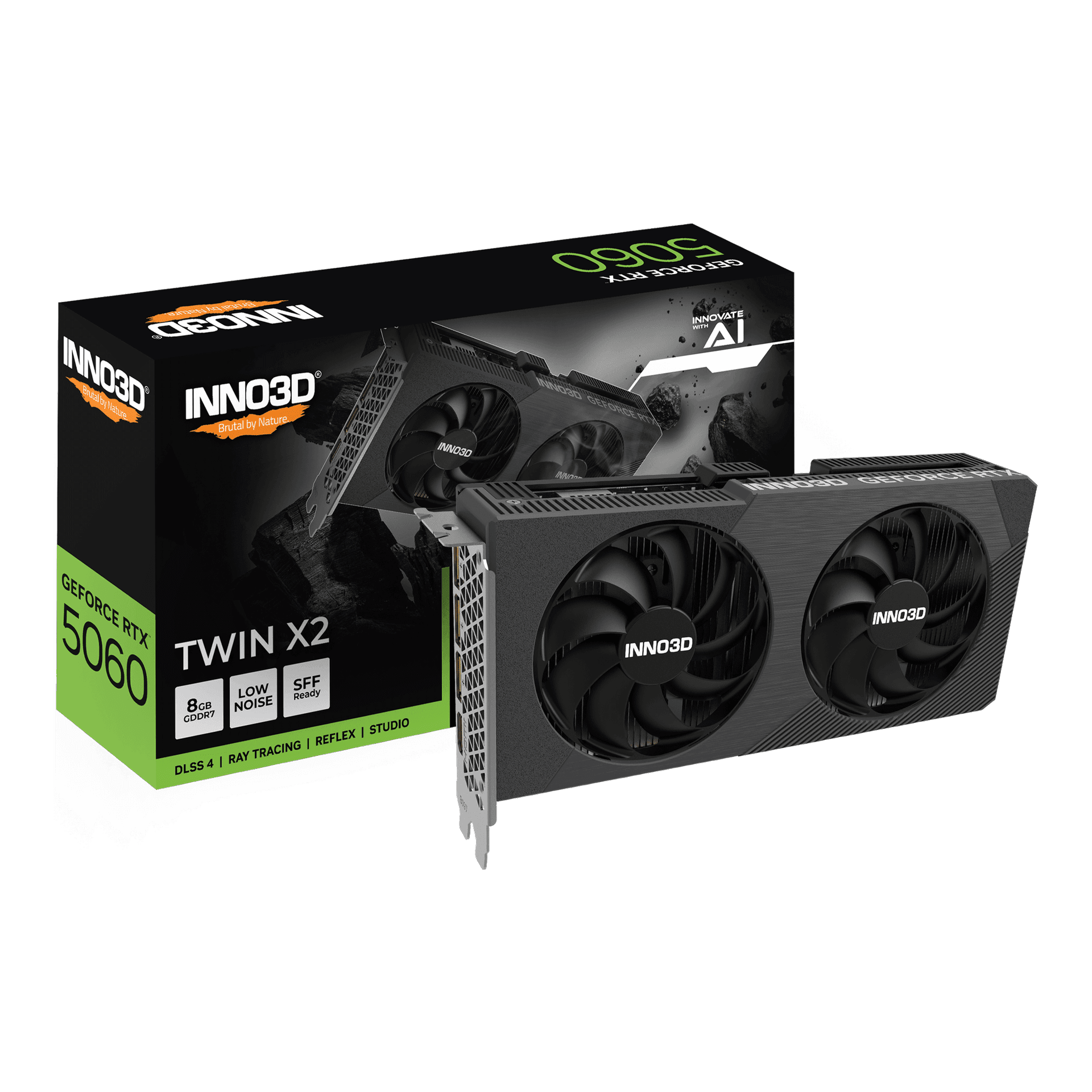Card màn hình INNO3D GeForce RTX 5060 TWIN X2 8GB