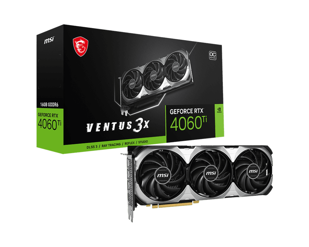 Card màn hình MSI GeForce RTX 4060 Ti VENTUS 3X 16G OC