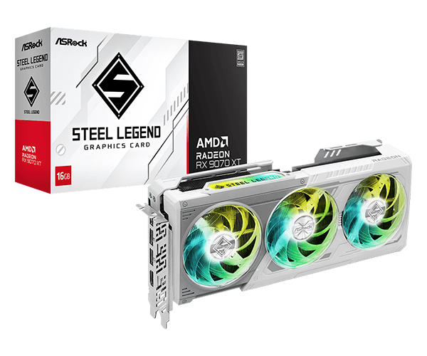 Card màn hình ASROCK STEEL LEGEND RX 9070 XT SL 16G