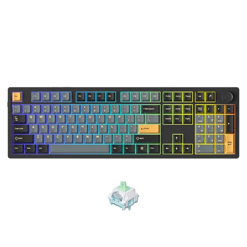 Bàn phím cơ không dây Dareu EK106 Pro Triple Mode Black Golden (Dareu Sw)