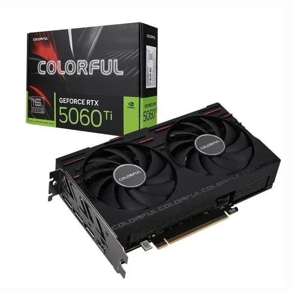 Card màn hình NVIDIA GeForce RTX 5060 Ti Colorful Gaming DUO | 16GB GDDR7,