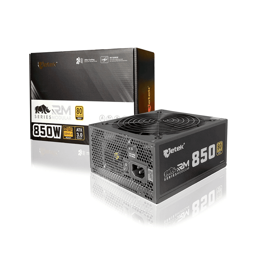 Nguồn Jetek RM850 GEN 5.0 Full Modular 850W | 80 Plus Gold, PCIe 5.0