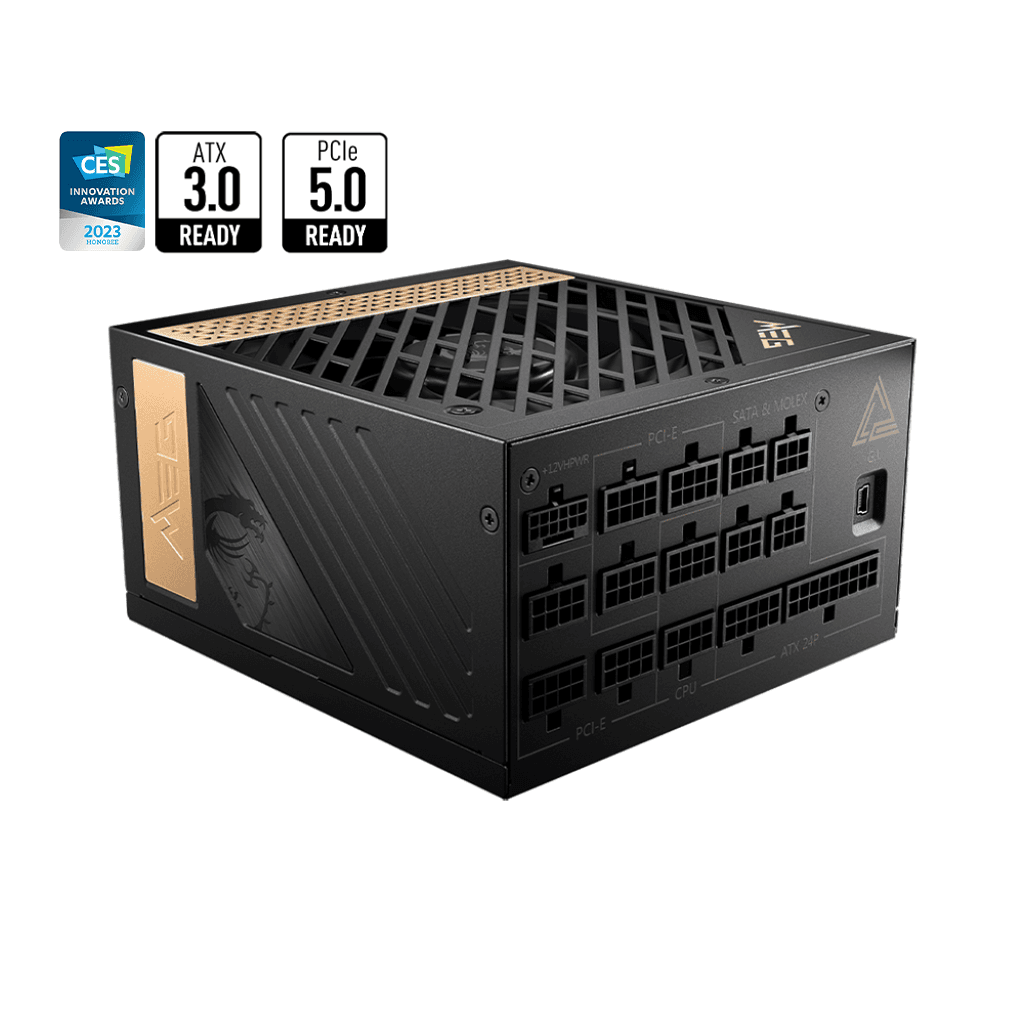 Nguồn Máy Tính - MSI MEG Ai1300P | 1300W | 80 Plus Titanium | PCIE5