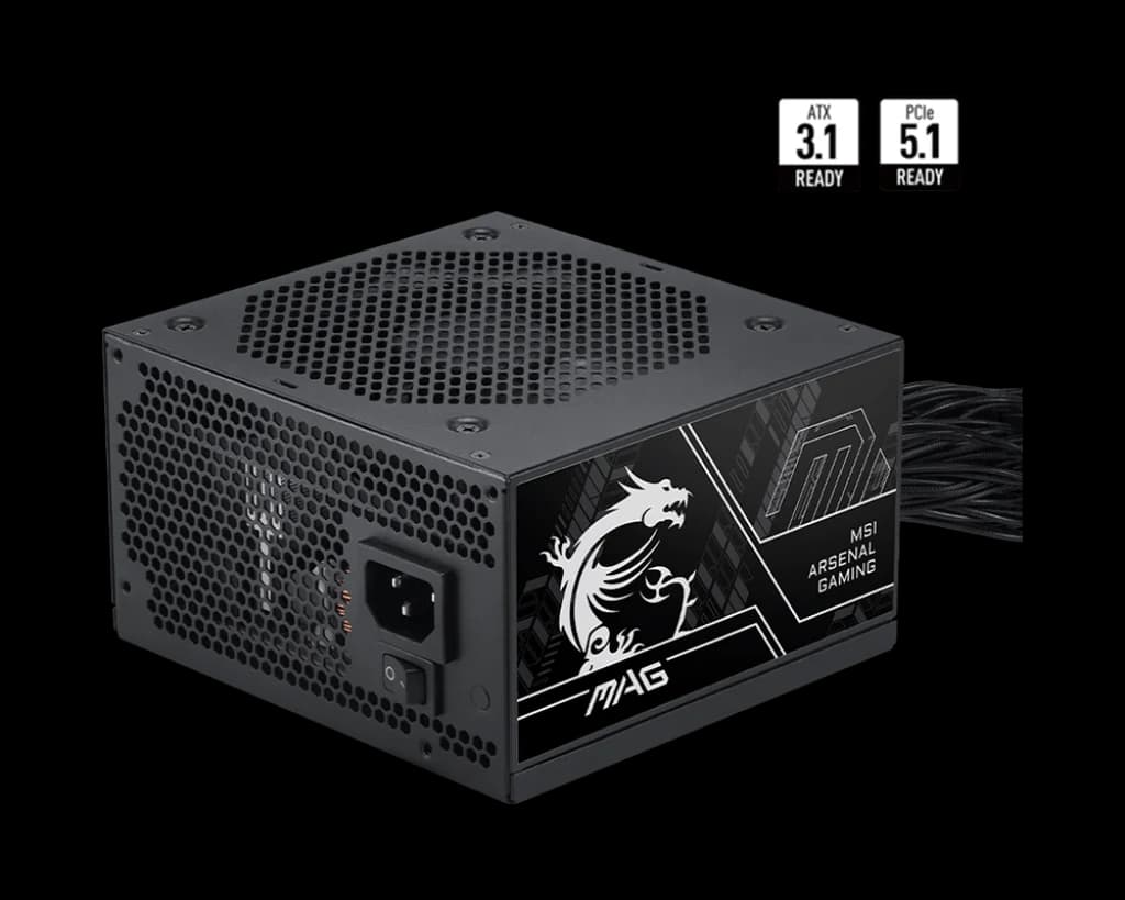 Nguồn máy tính MSI MAG A750BN PCIE5 III 750W 80 Plus Bronze ATX12V V3.1