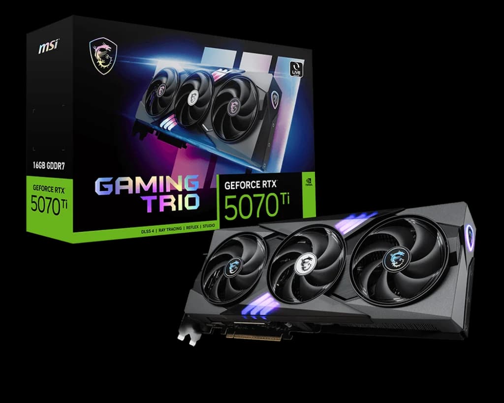 Card màn hình MSI GeForce RTX™ 5070 Ti 16G GAMING TRIO OC