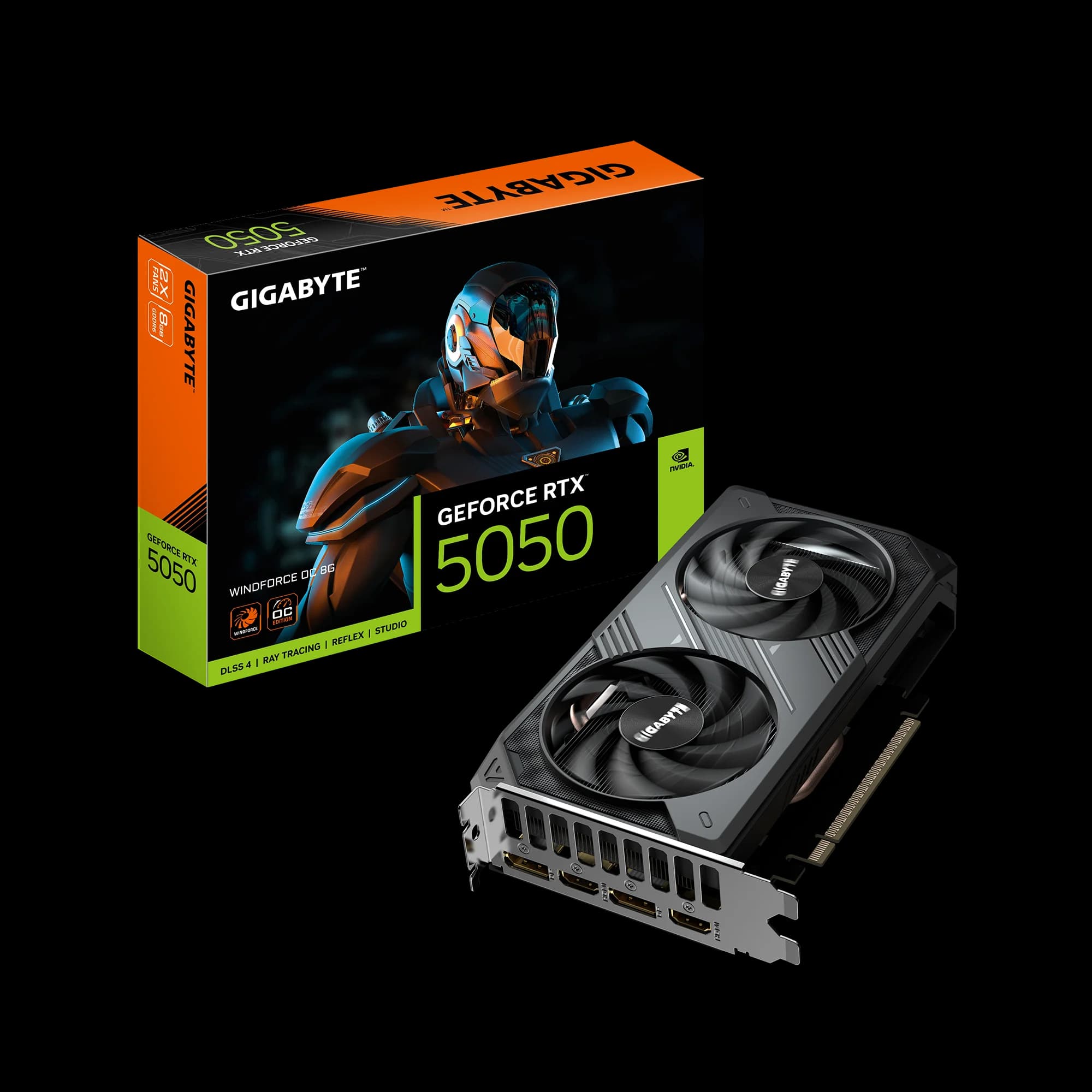 Card màn hình Gigabyte GeForce RTX 5050 WINDFORCE OC 8GB GDDR6