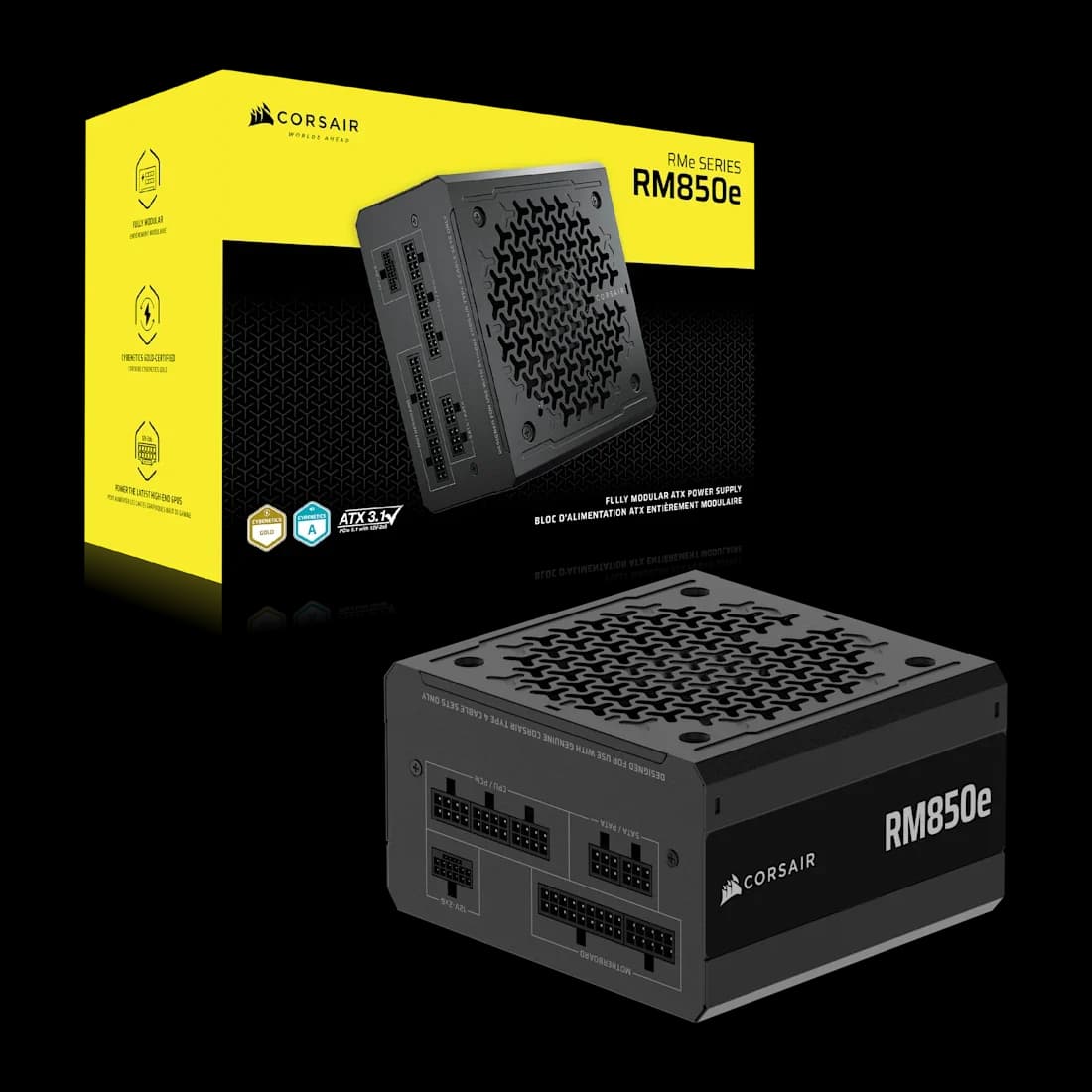 Nguồn máy tính Corsair RM850e 80 Plus Gold - Fully Modular ATX 3.1 PCIE 5.1