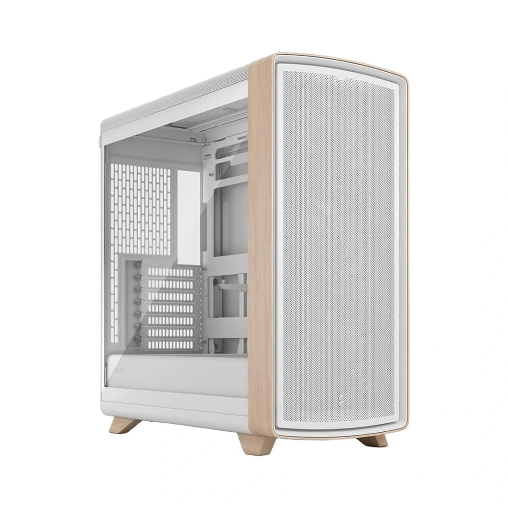Case máy tính Fractal Summit Chalk White TG Clear Tint