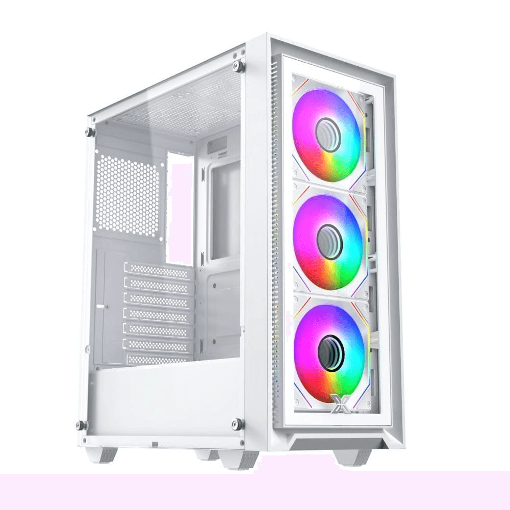 Vỏ case XIGMATEK FLY II 3GF White (EN44663) - GAMING ATX, KÈM 03 FAN XIGMATEK G20F