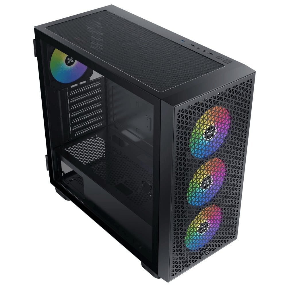 Thùng máy Xigmatek Gaming X III Pro 4FX (EN43116) - Đen | Sẵn 4 fan ARGB