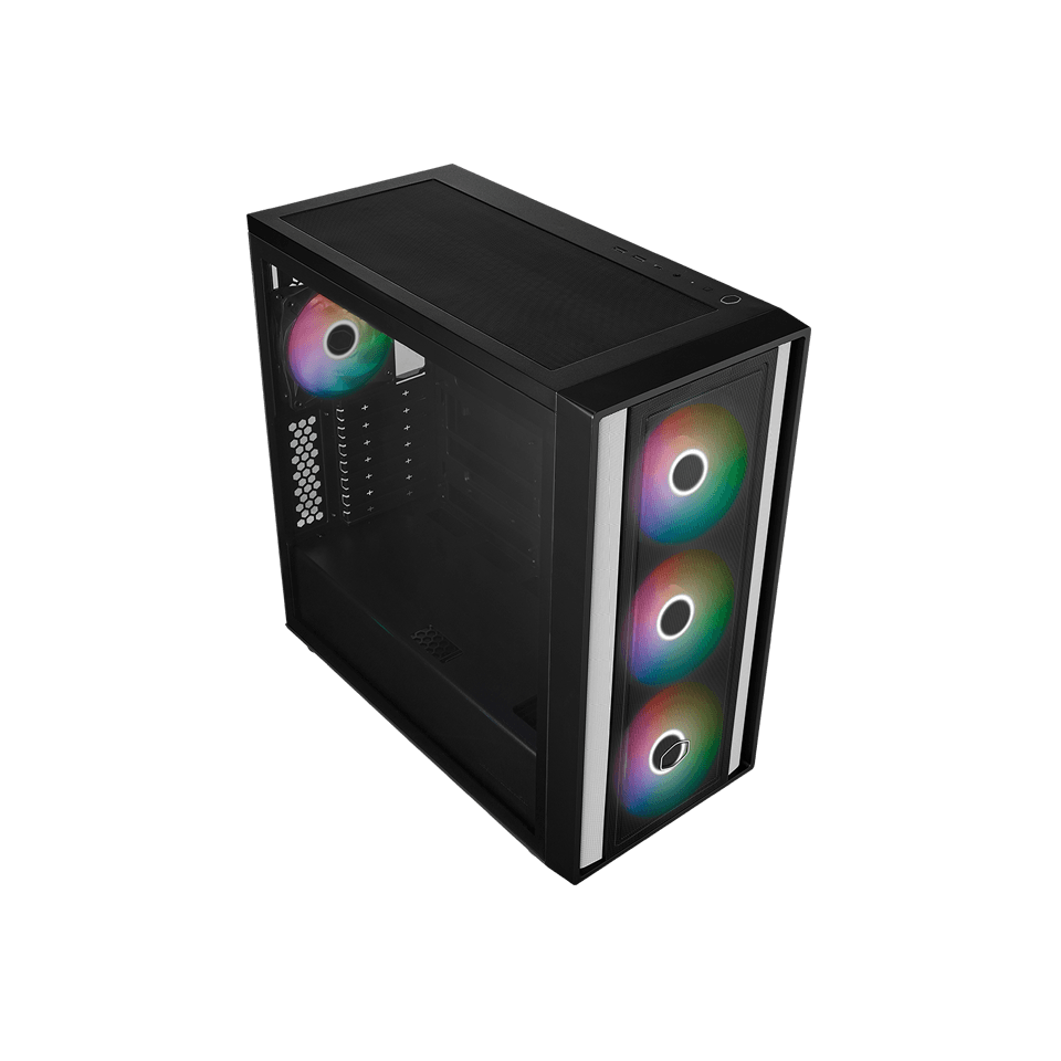 Thùng máy Cooler Master MasterBox 600 ATX - Đen 3 Fan | Back Connect Design
