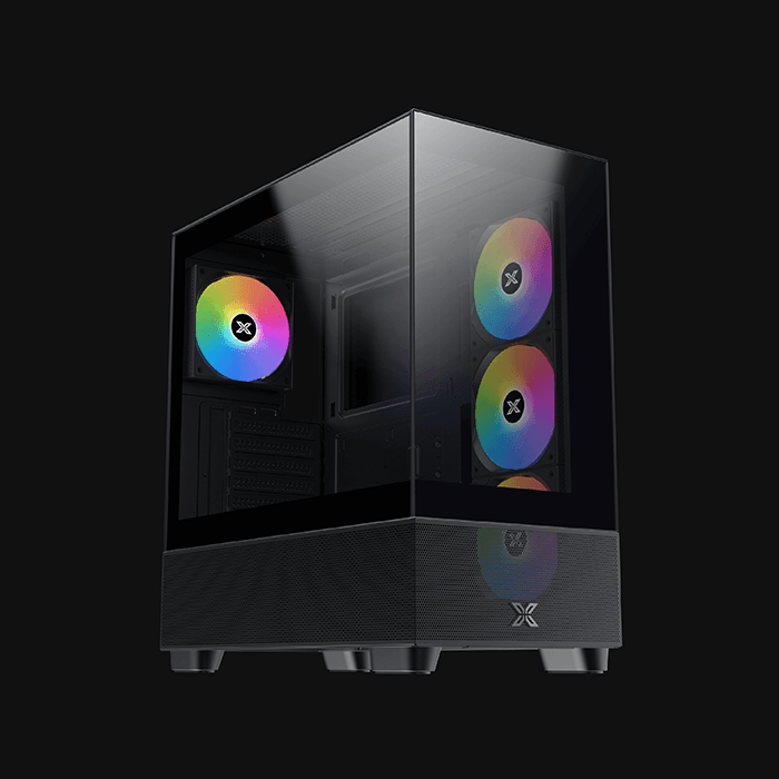 Thùng máy Case Xigmatek Endorphin Air Premium Gaming - Black | 3 FAN ARGB ATX