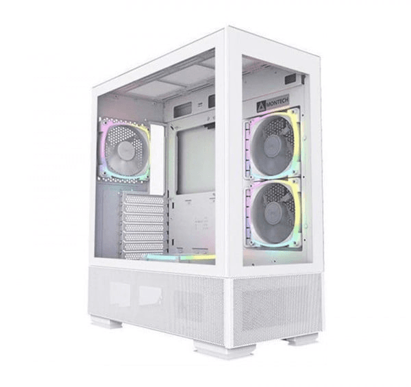 Vỏ Case Máy Tính Montech Sky TWO WHITE sẵn fan